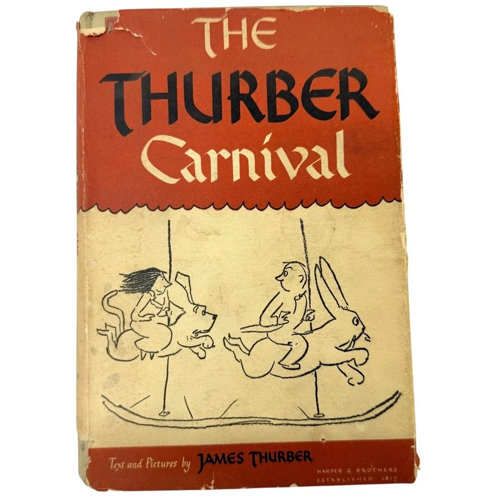 The Thurber Carnival James Thurber Hardcover Vintage Book Harper‎ Brothers 1945